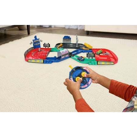 VTech Go! Go! Smart Wheels Motorized Track Set Play Cars with Accessories, Baby and Toddler Toys