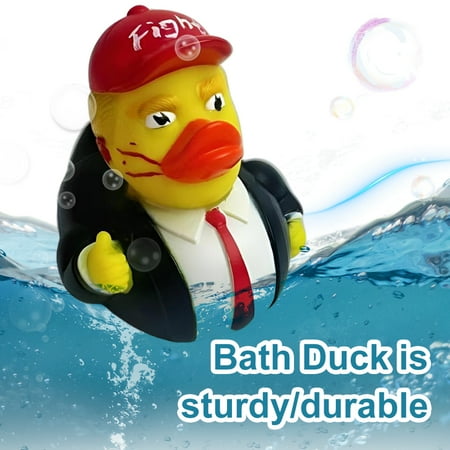 2PCS Trump Rubber Duck Baby Funny Bath Toys - Trump 2024 Rubber Duckies Toy for Kids Gift Birthdays Baby Showers Bath Time