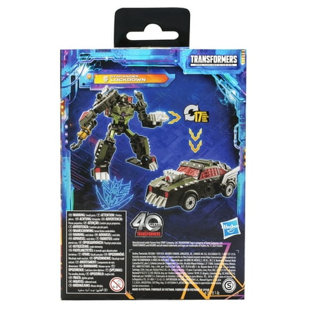 Transformers Legacy United Deluxe Star Raider Lockdown Action Figure, 5.5” Robot Toys, Christmas Gifts for Kids, 8+, Walmart Exclusive