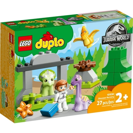 LEGO DUPLO Jurassic World Dinosaur Nursery Toys 10938 - Featuring Baby Triceratops Figure, Dino Learning Toy for Toddlers, Large Bricks Set, Great Animal Playset Gift for Girls & Boys Age 2 Plus