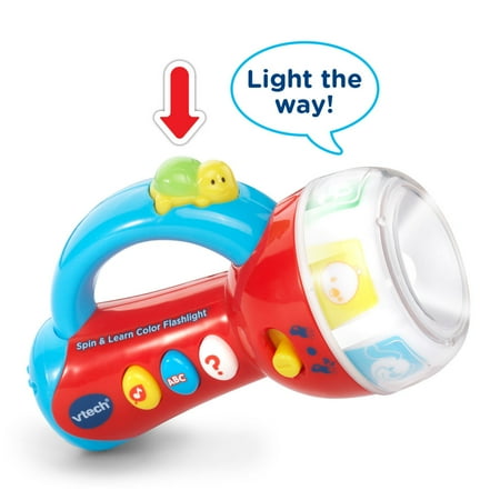 VTech Spin and Learn Color Flashlight Stroller & Car Seat Toys Baby and Toddler Toys