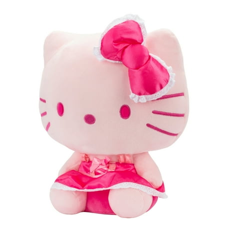 12 inch Pink Monochorme Hello Kitty Childs Plush Toy