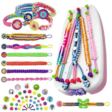 Rirool Girls Friendship Bracelet Making Kit, Crafts for Girls Age 8-12, DIY Jewelry Craft Kit for 7 8 9 10 11 12 Year Olds, Resilient Friendship Bracelet Toy, Birthday Gift for Girls