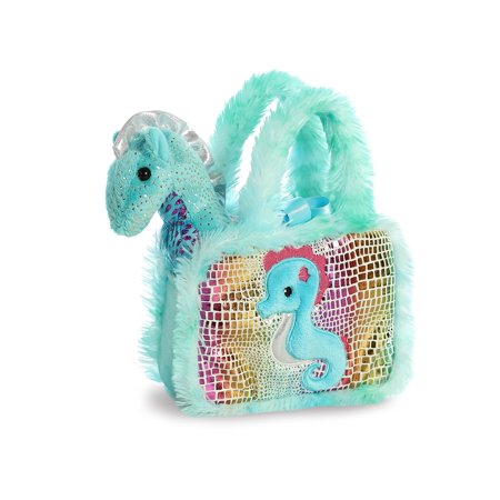 Aurora - Small Multicolor Fancy Pals - 7" Seahorse - Fashionable Stuffed Animal