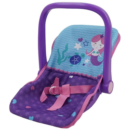 509: Mermaid 21 Piece Set: Doll Stroll n Play & Care Set - Includes Stroller, Car Seat, Highchair, Play Yard, 15 Piece Accessories, & Diaper Bag/Handbag, Kids Pretend Play Ages 3+