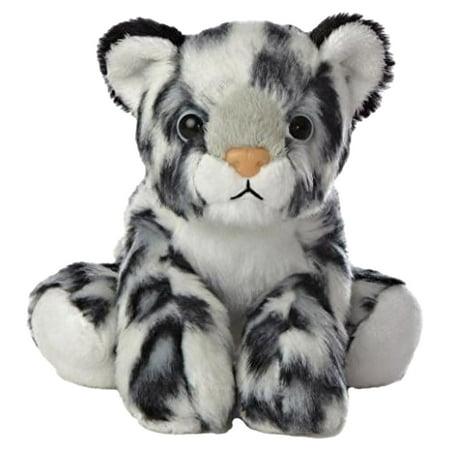 Aurora - Small Gray Mini Flopsie - 8" Snow Leopard - Adorable Stuffed Animal