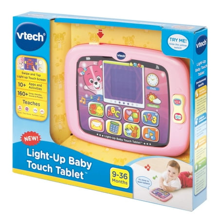 VTech Light-Up Baby Touch Tablet - Pink Electronic Learning Systems Baby and Toddler Toys