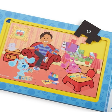 Melissa & Doug Blue's Clues & You! Take-Along Magnetic Jigsaw Puzzles (2 15-Piece Puzzles)