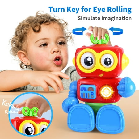 Yerloa Toys for 1 Year Old Boy Birthday, Robot Baby Toys 12+ Months Boy, Musical Toys Learning Toys for Toddlers 1 2 3 Year Old Boy Birthday Chirstmas Gift for Girls Boys