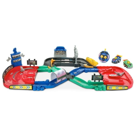 VTech Go! Go! Smart Wheels Motorized Track Set Play Cars with Accessories, Baby and Toddler Toys