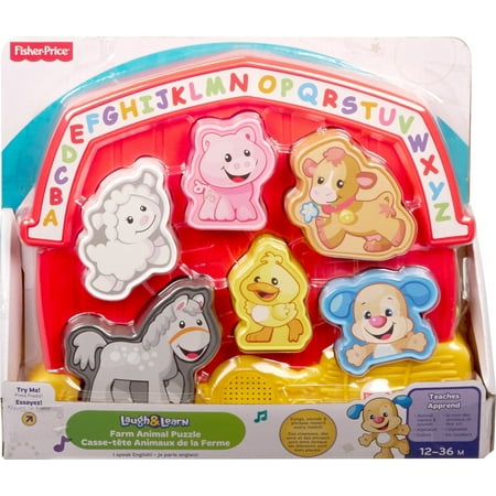 Fisher-Price Laugh & Learn Farm Animal Puzzle with 7 Different Songs