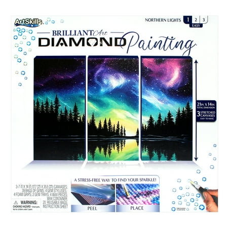 ArtSkills Brilliant Art Diamond Painting, Northern Lights