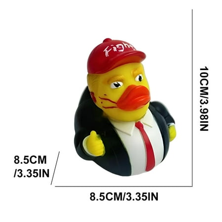 2PCS Trump Rubber Duck Baby Funny Bath Toys - Trump 2024 Rubber Duckies Toy for Kids Gift Birthdays Baby Showers Bath Time