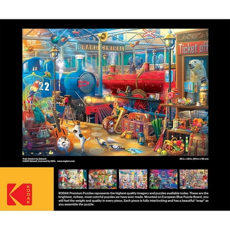 RoseArt: Kodak Collector Train Station Puzzle, 2000 Pieces