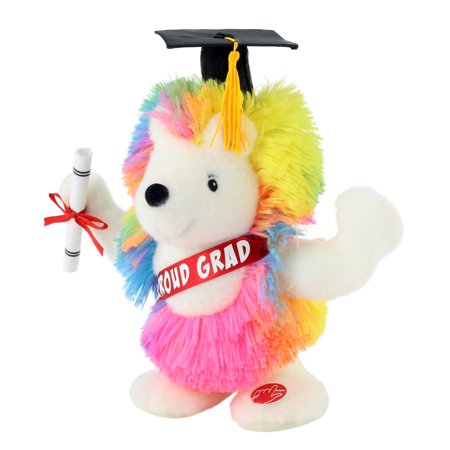 Way To Celebrate Graduation 11.5" Animated Plush Friend, Hedgehog