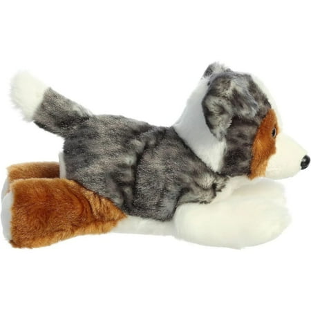 Aurora - Small Multicolor Mini Flopsie - 8" Australian Shepherd - Adorable Stuffed Animal