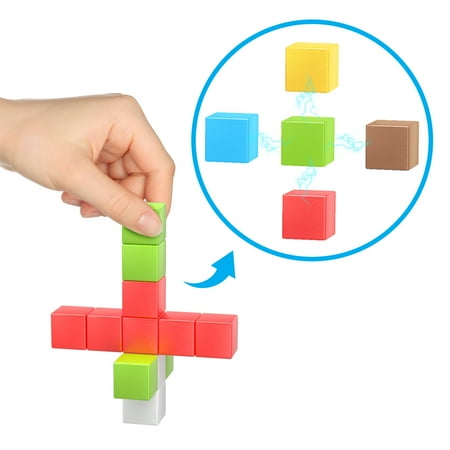 PicassoTiles 50 PC Magnetic Blockss, Magnetic Building Blocks for Kids, Magnet Toy for Kids 3+