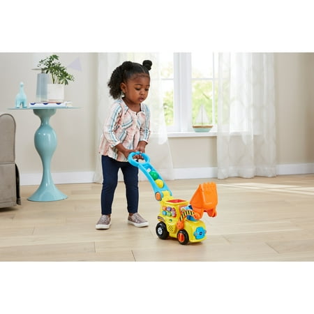 VTech Pop-a-Balls - Push and Pop Bulldozer Push & Pull Toys with Accessories Included, Baby and Toddler Toys