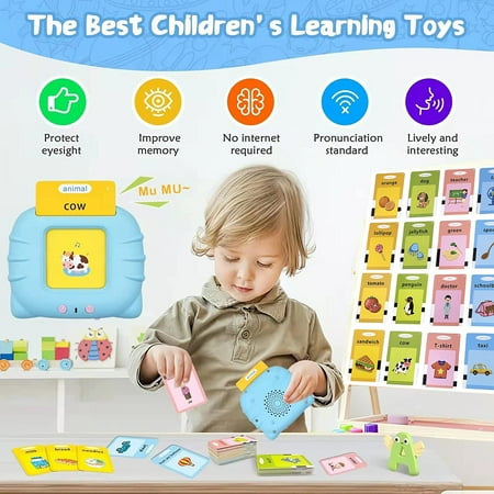 384 Sight Words Talking Flash Cards - Toddler Toys for 2 3 4 5 Year Old Boys and Girls Autism Sensory Toys for Autistic Children Speech Therapy Toys Educational Learning Montessori Toys for 2 Year Old