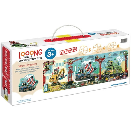 Banana Panda Looong Construction Site Large Floor Jigsaw Puzzle