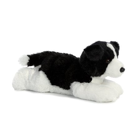 Aurora - Medium Black Flopsie - 12" Border Collie - Adorable Stuffed Animal