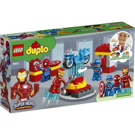 LEGO DUPLO Super Heroes Lab 10921 Marvel Avengers Construction Toy for Toddlers (30 Pieces)