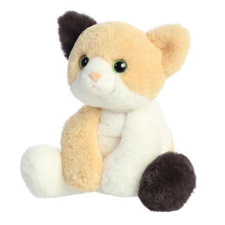 Aurora - Medium White Flopsie - 12" Callie Cat - Adorable Stuffed Animal