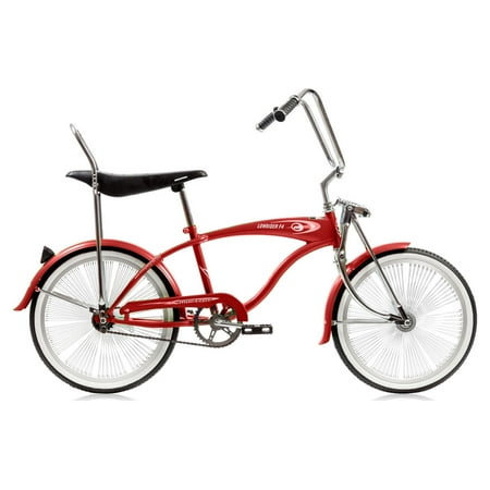 Micargi LOWRIDER F4 20" Lowrider Hi-Ten Steel Coaster Brake Single Speed One Piece Crank Alloy Rims 140H Color: Red