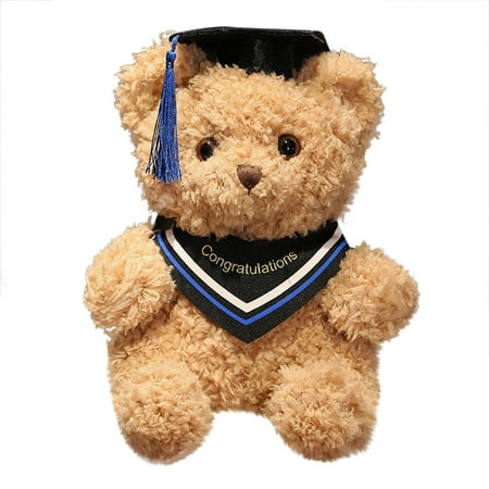 ICQOVD New 2024 Exquisite Fashion Graduation Bear Class of 2024 Graduation Plush 9 Inch Graduation Bear Gift Kindergarten Graduation Stuffed Graduation Doll with Diploma and Sash