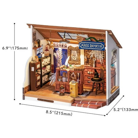 Rolife DIY Miniature Dollhouse Room Kiki's Magic Potion Store Diorama Kit Crafts Hobbies Birthday Gifts for Boys & Girls