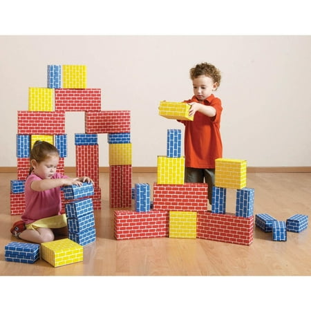 Edushape Ltd Cardboard Brick Block Large Building Set - 44 pieces