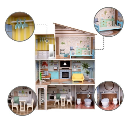 Olivia's Little World - Dreamland Mediterranean Doll House - Multi-color