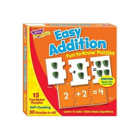 Trend Enterprises Inc. Easy Addition Fun-To-Know Puzzles