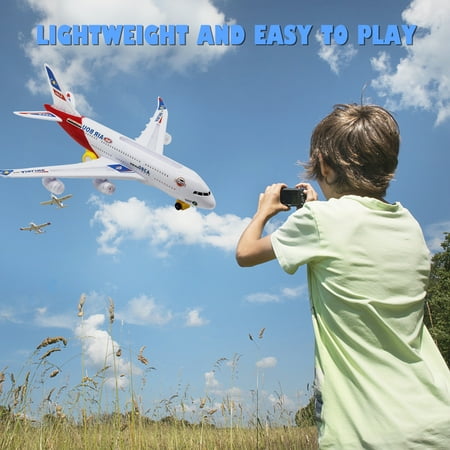 UUGEE Airplane Toys for Toddlers Boys Girls, Bump and Go Action, Kids Toy plane with Flashing Lights & Music for 3-12 Years