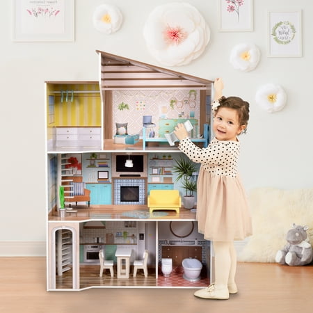 Olivia's Little World - Dreamland Mediterranean Doll House - Multi-color