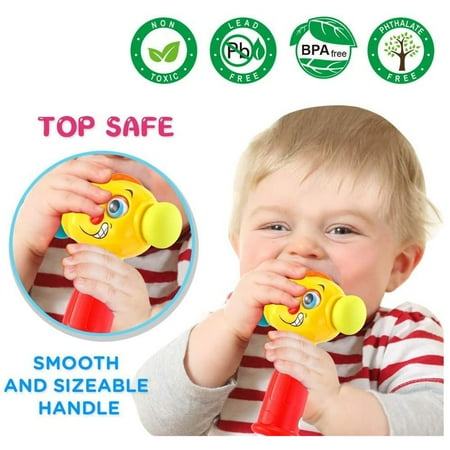 Toys for 1 Year Old Boys Girls Toddlers, Baby Toys 6 to 12 Months Toy Hammer with Music Sound & Light