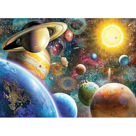 Anatolian 1000Piece Jigsaw Puzzle - Planets in Space Jigsaw Puzzle, Brown/A