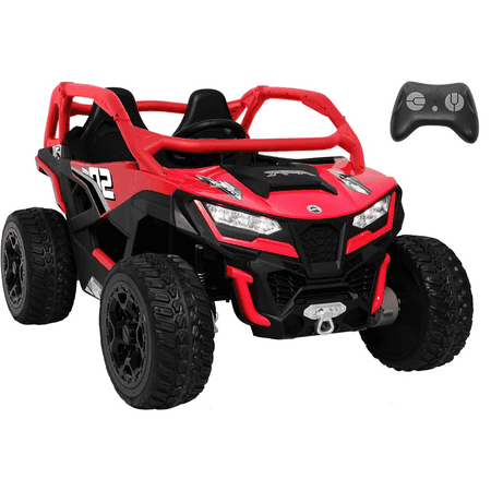 ICEELF 24V 10AH 2 Seater Ride on Toys for Big Kids, 21" 4WD/AWD Large Kids' Electric Vehicles with Remote Control