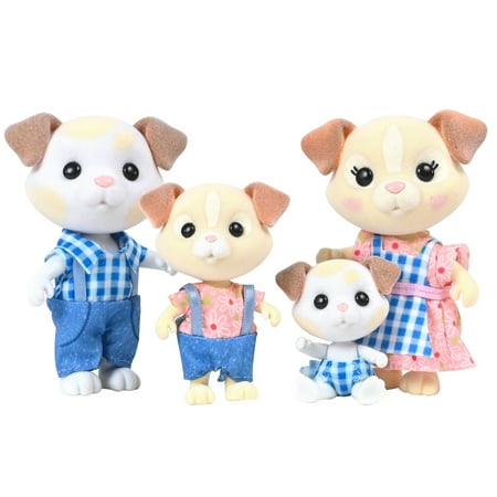 Honey Bee Acres The Barksters Dog Family, 4 Miniature Doll Figures, Children Ages 3+