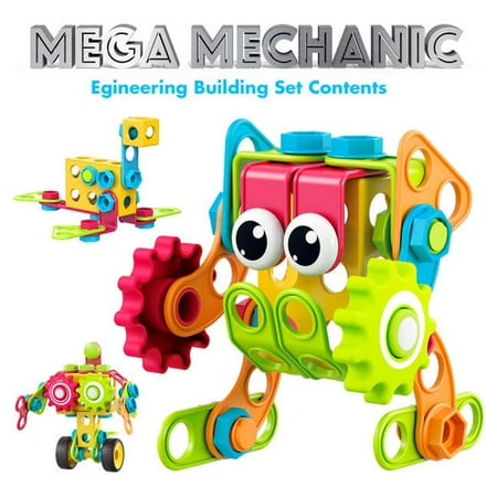 Contixo ST3 Engineering Building Set - STEM Toy Building Blocks, Preschool Learning, 223 pcs