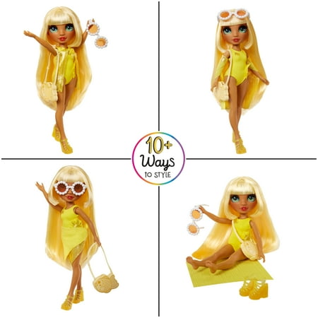 Rainbow High Swim & Style Sunny, Yellow, 11'' Doll, Ages 4-12