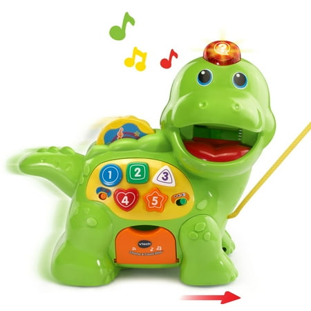 VTech Count and Chomp Dino Electronic Pets with Accessories Included, Baby and Toddler Toys