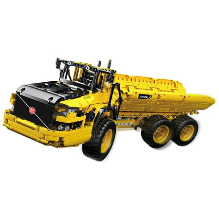 Mould King 17010 Technical Car Toys Yellow RC Dump Truck Building Block Model Audlt Kid, Yellow