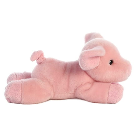 Aurora - Small Pink Mini Flopsie - 8" Pickles Piglet - Adorable Stuffed Animal