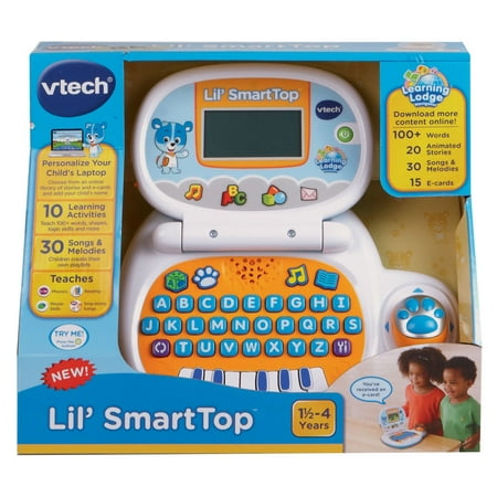 VTech Lil' Smart Top Learning Laptop for Toddlers With QWERTY Keyboard