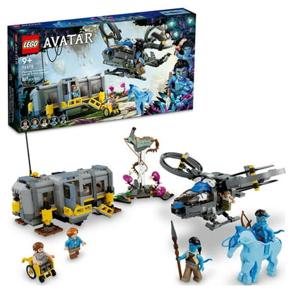 LEGO Avatar Floating Mountains Site 26 & RDA Samson 75573 Building Set - Helicopter Toy Featuring 5 Minifigures and Direhorse Animal Figure, Movie Inspired Set, Gift Idea for Kids Ages 9+