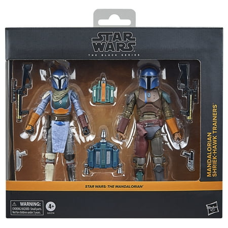 Star Wars The Black Series Mandalorian Shriek-Hawk Trainers Action Figure (6”) 2-Pack, Christmas Gifts for Kids