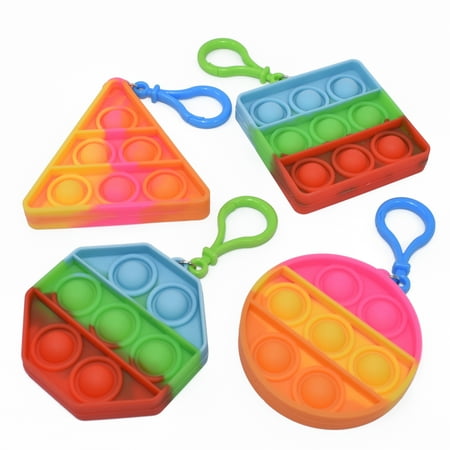 Way To Celebrate Pop Fidgety Rainbow Color - 4 Pieces/Pack