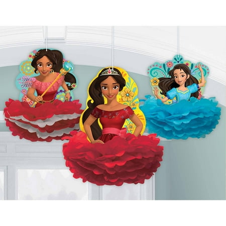 Elena of Avalor Disney Princess Kids Birthday Party Hanging Fluffy Decorations