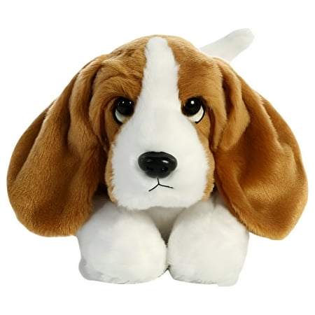 Aurora - Medium Brown Flopsie - 12" Basset Hound - Adorable Stuffed Animal